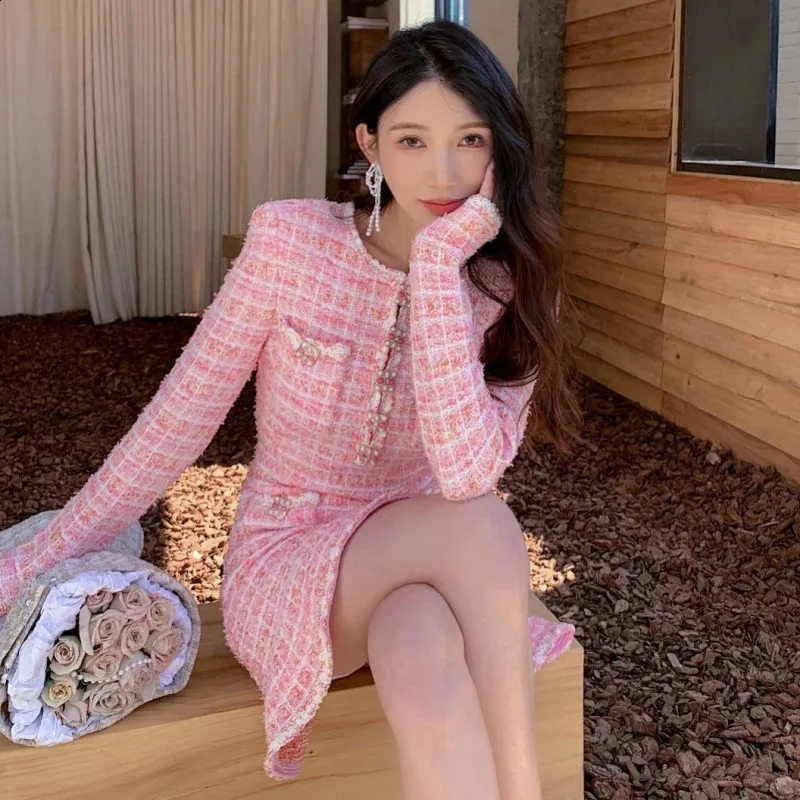 ワンピース herlipto San Rocco Tweed Knit Dress pink ワンピース herlipto San Rocco Tweed Knit Dress herlipto ◼︎San