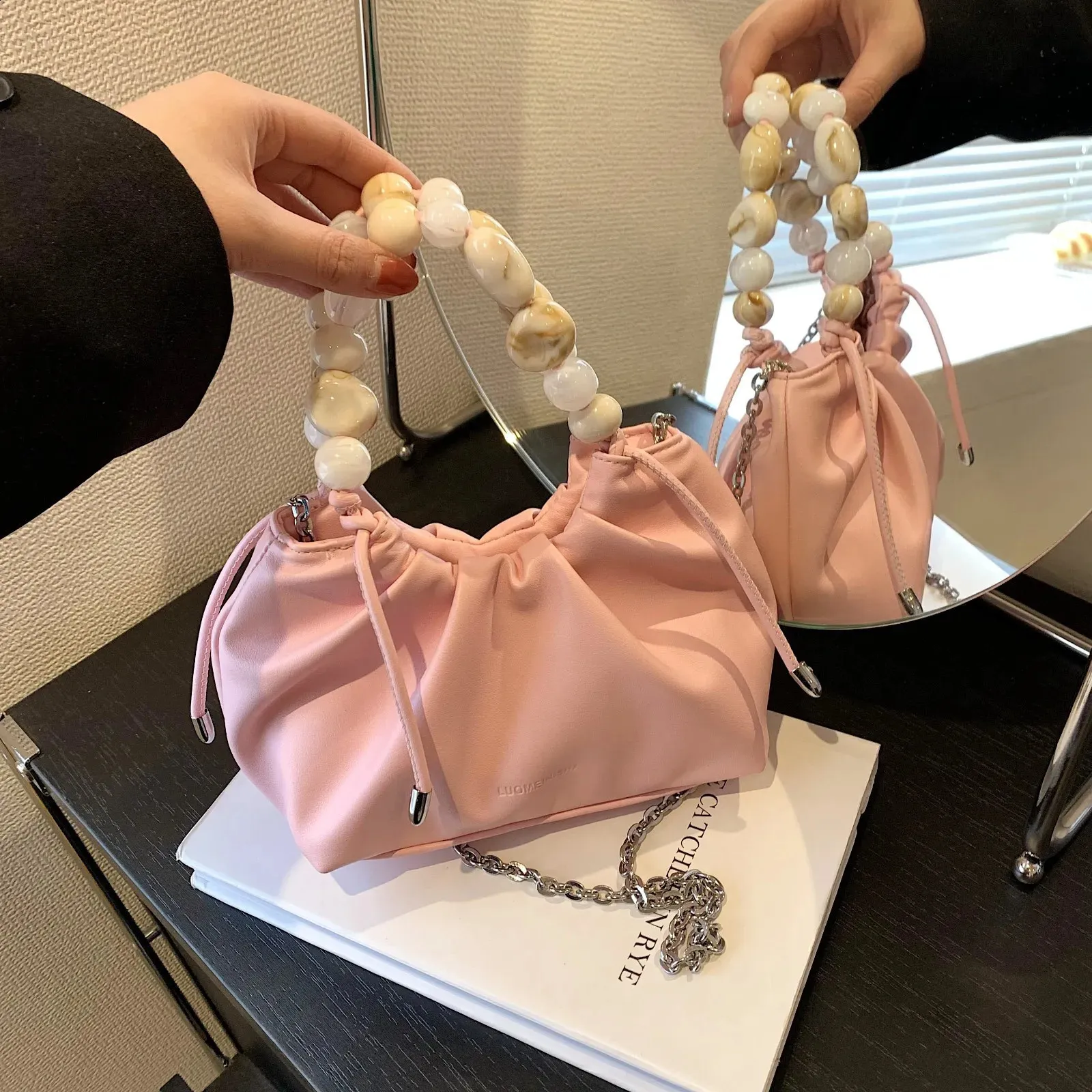 Pink Orange Brand Handbags Pink Designer Handbags: Chic Small