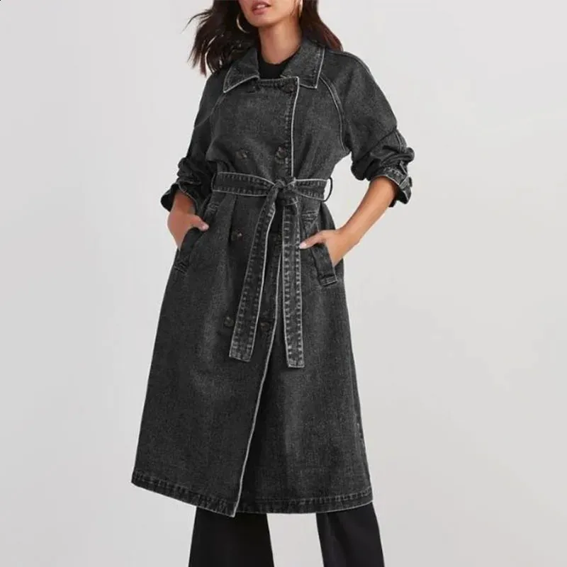 Veste En Jean Femme Veste Jean ONLY Caroline - Coupe Surdimensionnée - 100% Coton - Poches Poitrine Boutonnées - Style Décontracté Veste Oversized Tendance