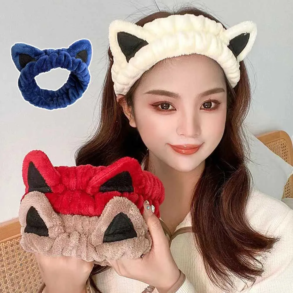 ? Adorable Super Soft Super Fuzzy Furry Fox Kitty Cat Ear Headband Headdress ? DOACT Cat Ear Decoration,Reversible Sequin Cat Ears Headband  main image 4