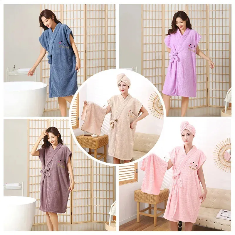 wealdstore Pink Bathrobe with Sun Design, Comfortable and Stylish