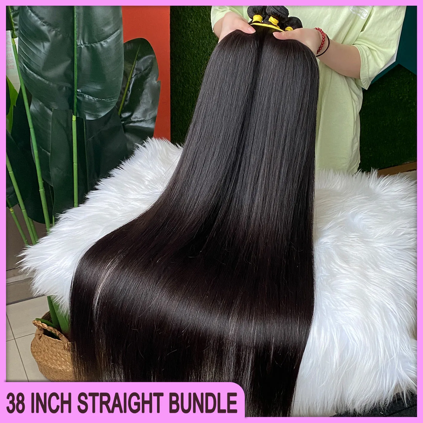 38 40 Inch Brazilian Malaysian Indian Peruvian Hair Weft 