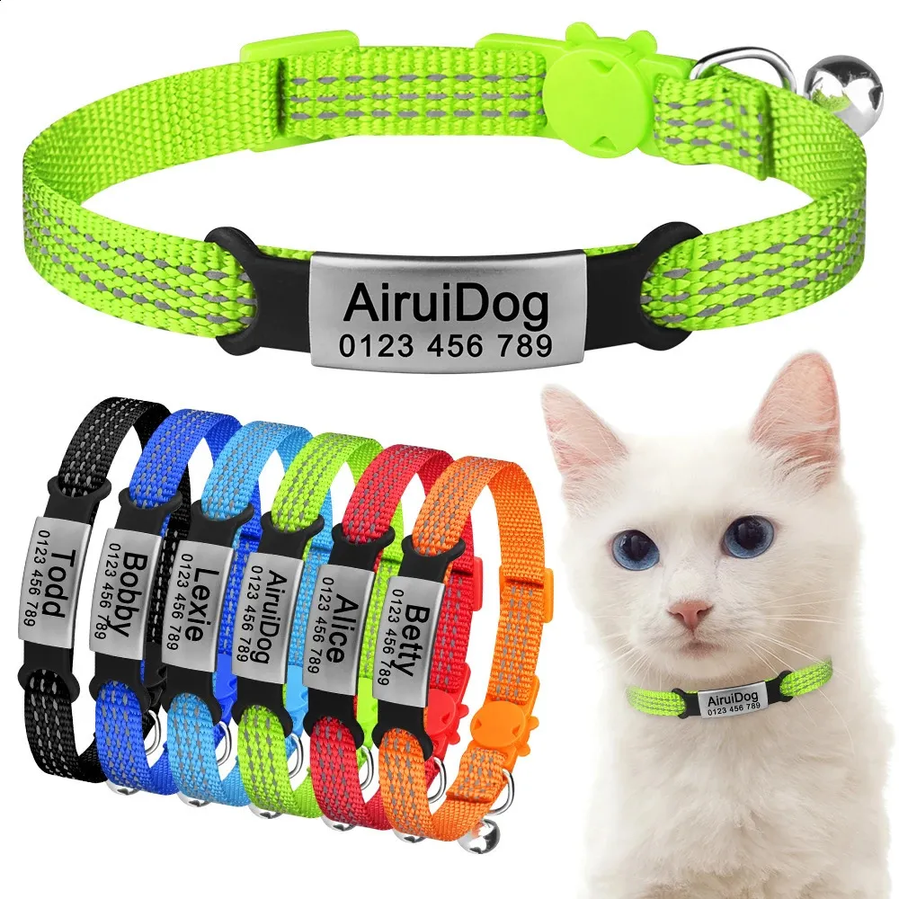 thumbnail image 2 of Airtag Cat Collar Breakaway, Reflective Kitten Collar With Apple 2 of 11