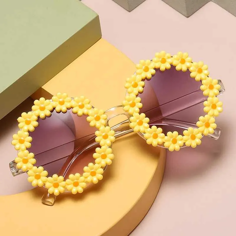 Kids Round Flower Sunglasses For Girls UV400... From  display picture 1