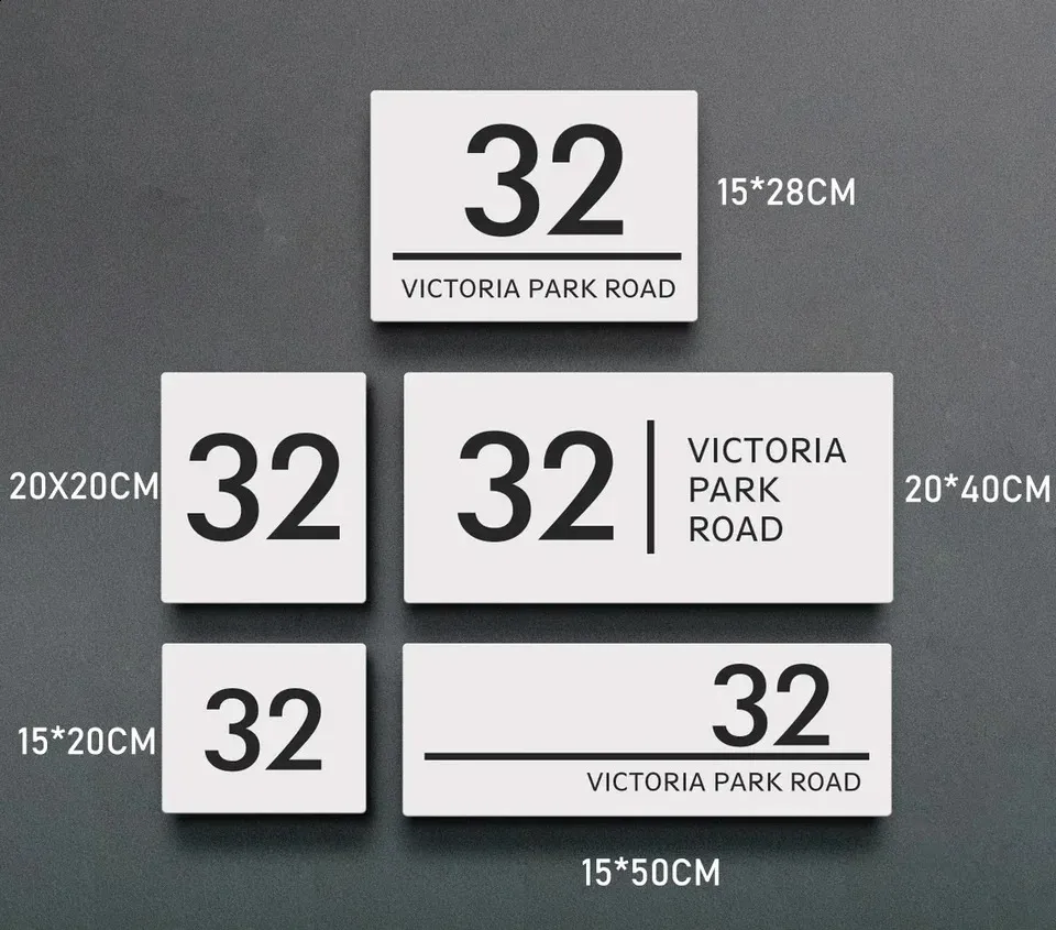 Customizable Waterproof Family Name Door Plate - Modern Acrylic Street Sign,  Best Seller! from Dhgate Garden Decorations - price 49.45, image size:960x845