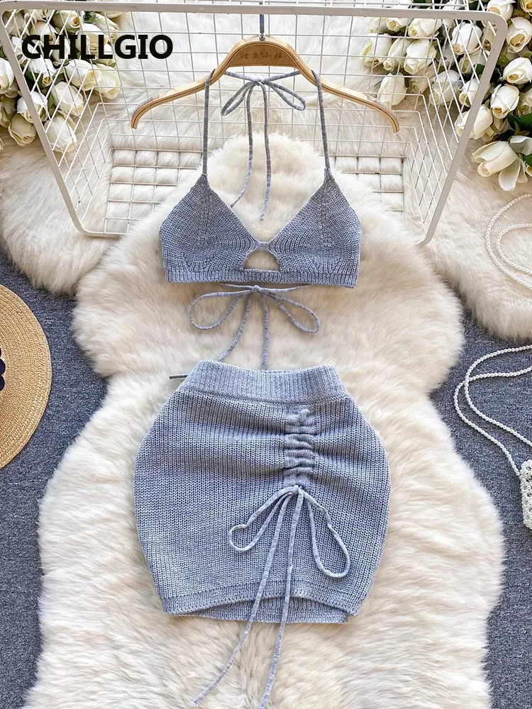 Women's Knitted Skirt Suit - Sexy Solid Summer Beach Camisole & Ruched Pencil Skirt Set from Dhgate Two Piece Dress - price 28.5 Women's Knitted Skirt Suit - Sexy Solid Summer Beach Camisole & Ruched Pencil Skirt Set from Dhgate Two Piece Dress - price 28.5