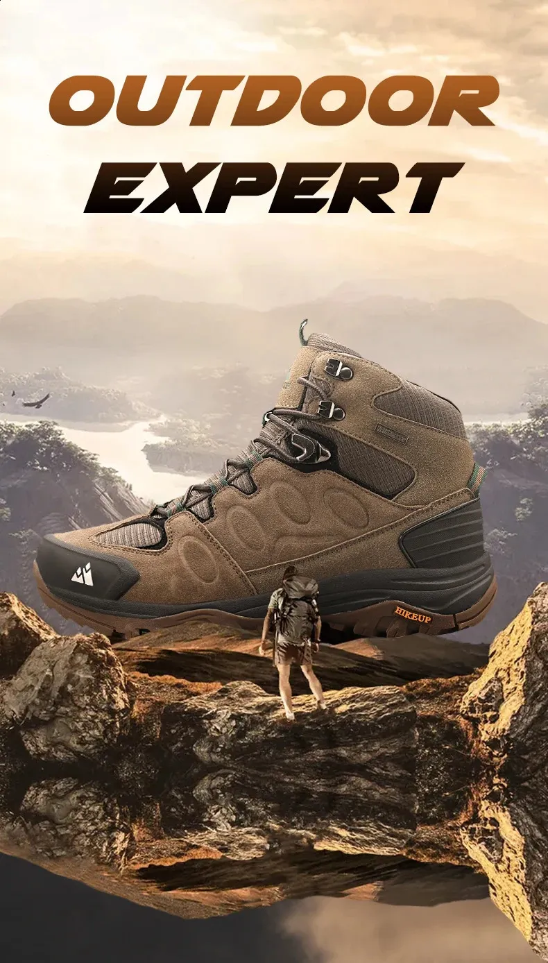 Wanderstiefel Herren Winter Wasserdicht Trekkingschuhe Rutschfest_voghion.com