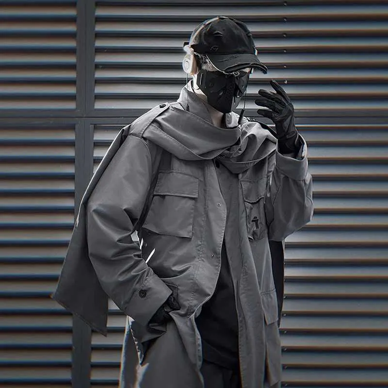 BYBBS DARK Men's Tactical trench coat - Autumn/Winter