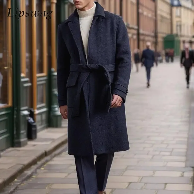 wool tie coat