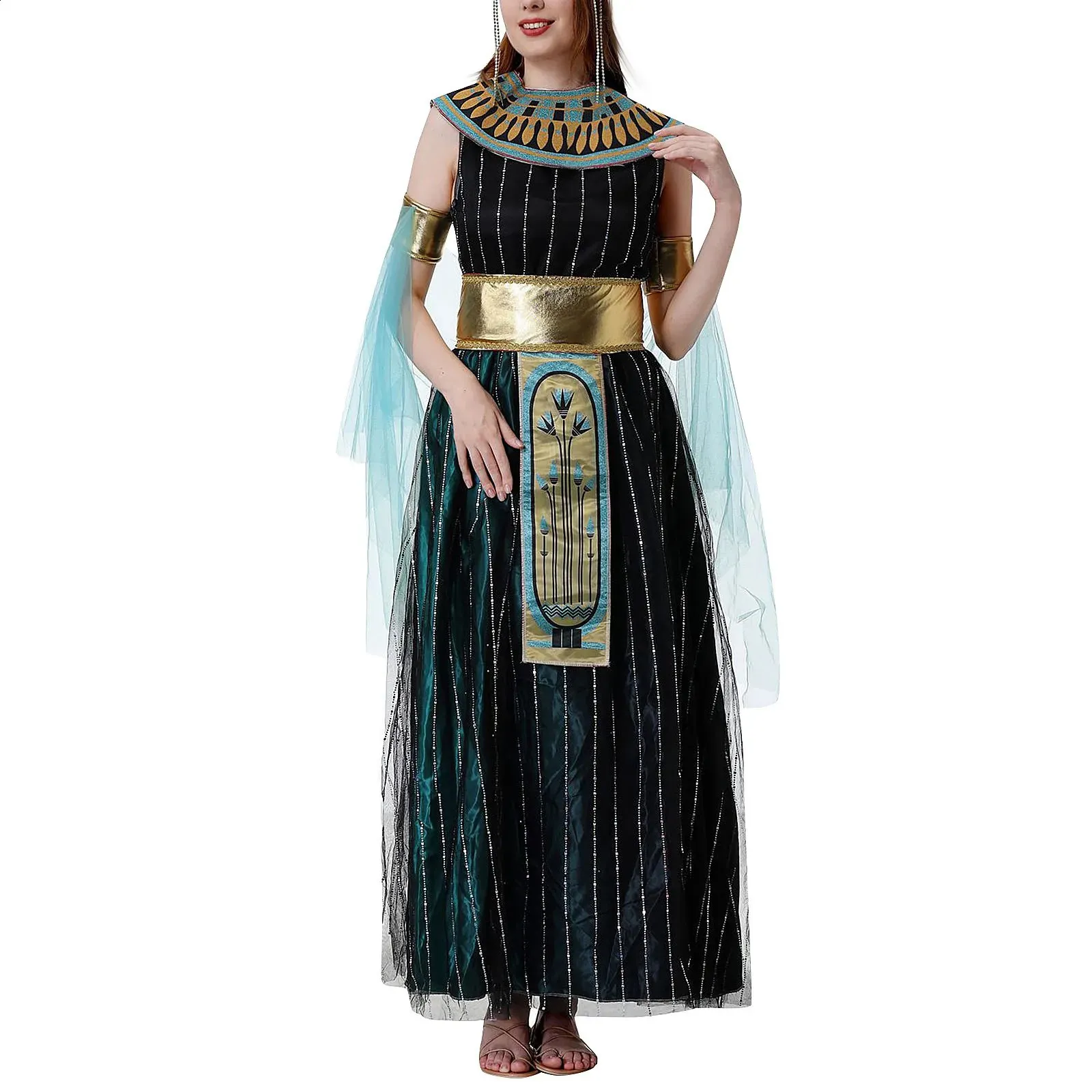 Risparmia alla grande su Costume Da Cleopatra Adulto Costume Da Cosplay  Della Dea Egiziana Di Cleopatra Abito Da Fantasia Di Halloween Da Donna