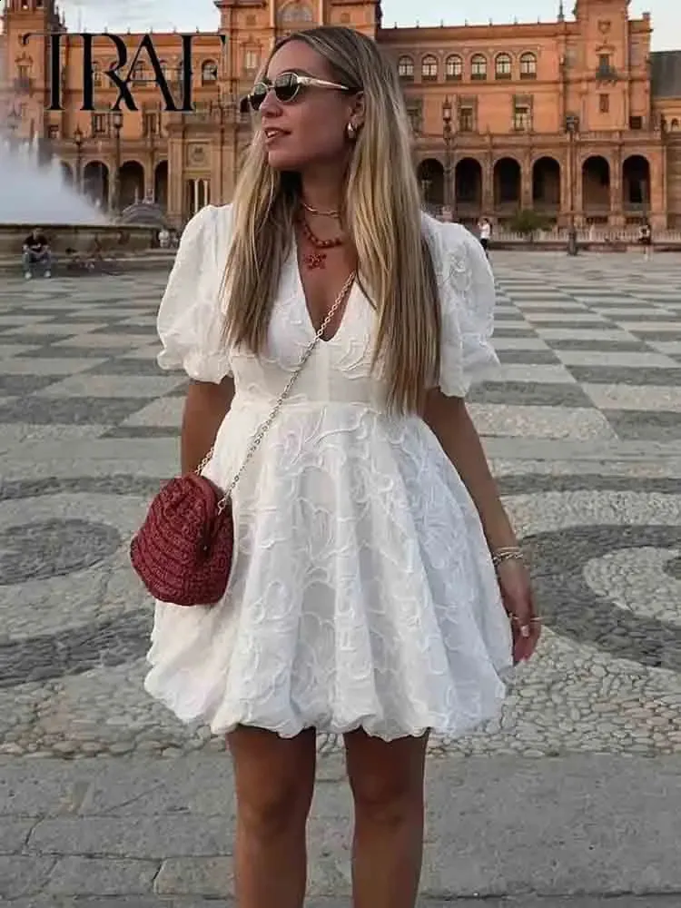 red floral mini dress Paulette Crochet Lace in White Luxury Satin Colors:Red and beauty first valentine dres See deals & similar