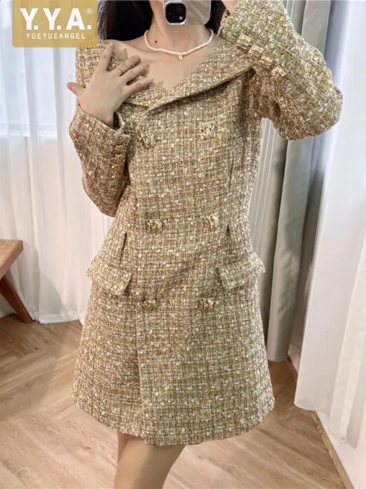 aldo mens brown dress shoes Josephine' Wool Tweed Dress in Crema – Santinni main image 0