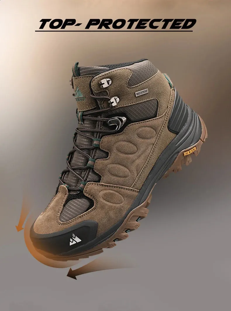 Wanderstiefel Herren Winter Wasserdicht Trekkingschuhe Rutschfest_voghion.com