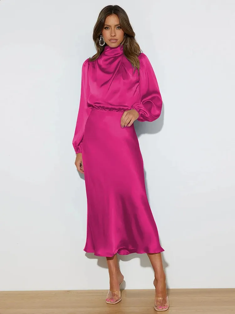 long sleeve silk dress Pure Midi Dresses Button Down Silk Shirt Green / S this dress is as versatile as it is beautiful Anais Long Sleeve Silk Shirt
