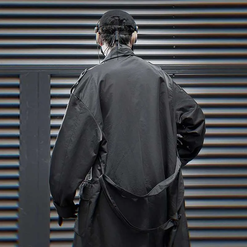 Amazon.com: YXBDN Short Trench Coat Men,Double-Breasted