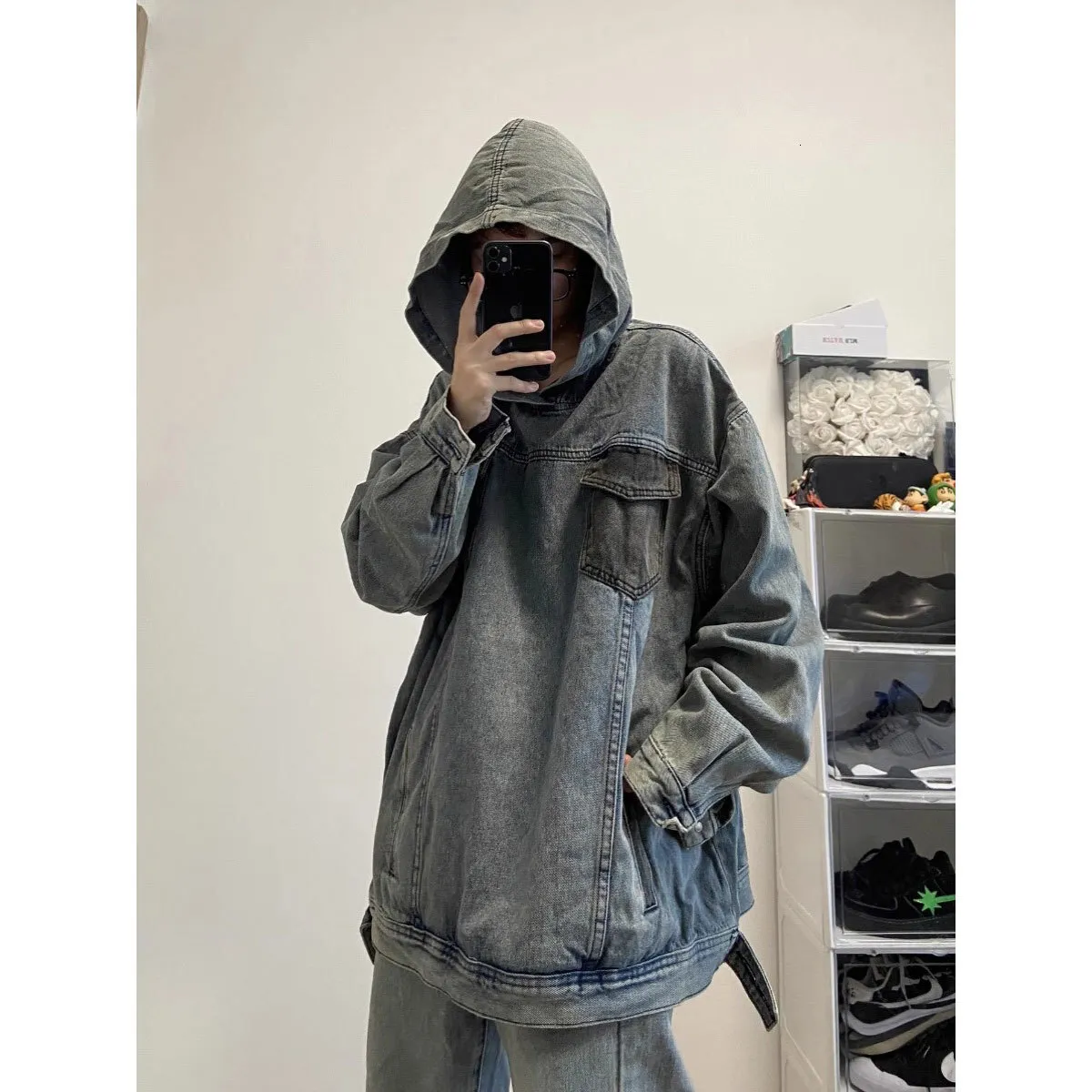 To Style Jean Jacket With Hoodie Inside Men's Hooded Denim Jacket