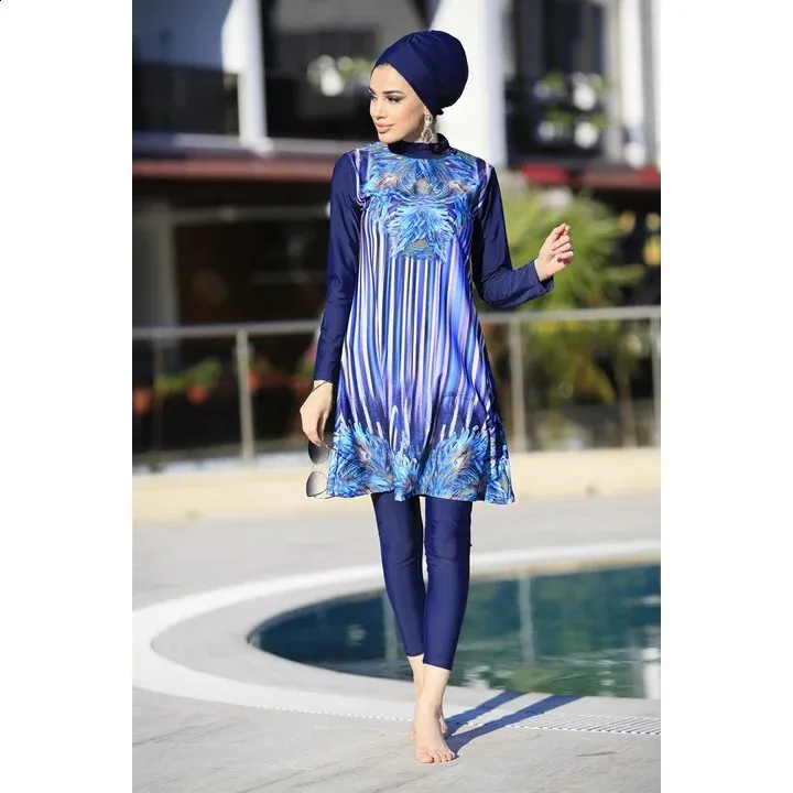Traje De Baño Musulmán Burkini, Talla Grande, Modesto, Traje De Baño