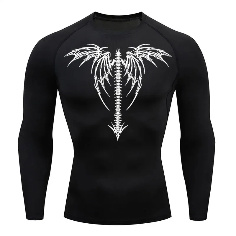 トップス CHASSE CODE long sleeve T spider pants Men's T-shirts Spider Superhero Compression Tights Long