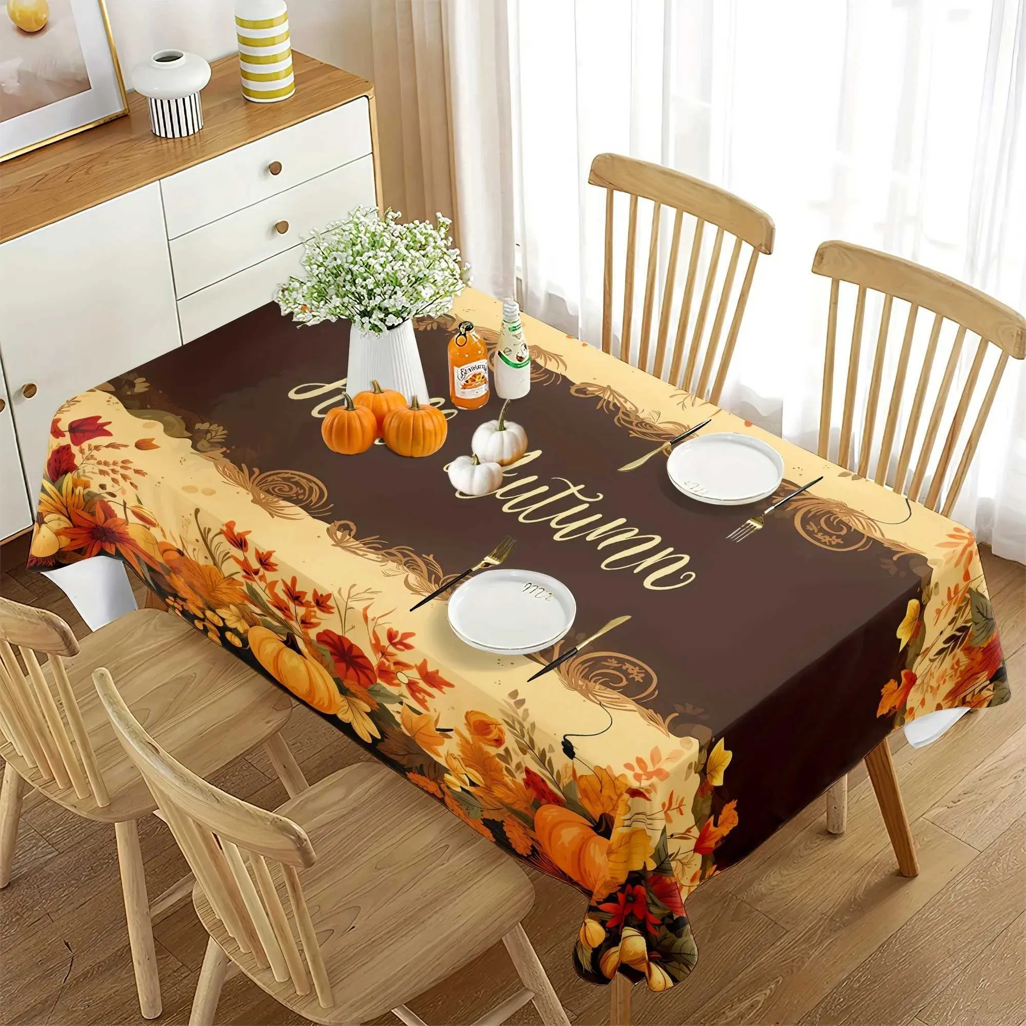 DHgate.com:Thanksgiving Tablecloths with Fall Pattern - Autumn 