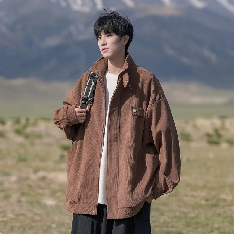 Men's Corduroy Work mens jackets - Trendy Loose and Men's Corduroy Work mens jackets - Trendy Loose and