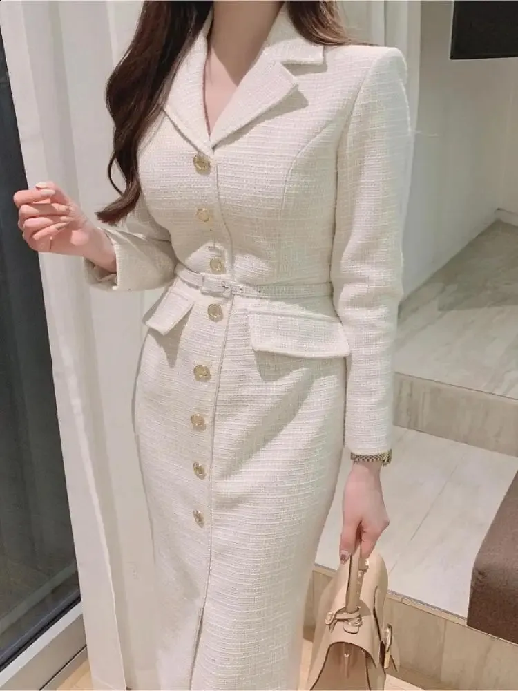 knee length dresses for ladies Sparkly White Dress Long Sleeve