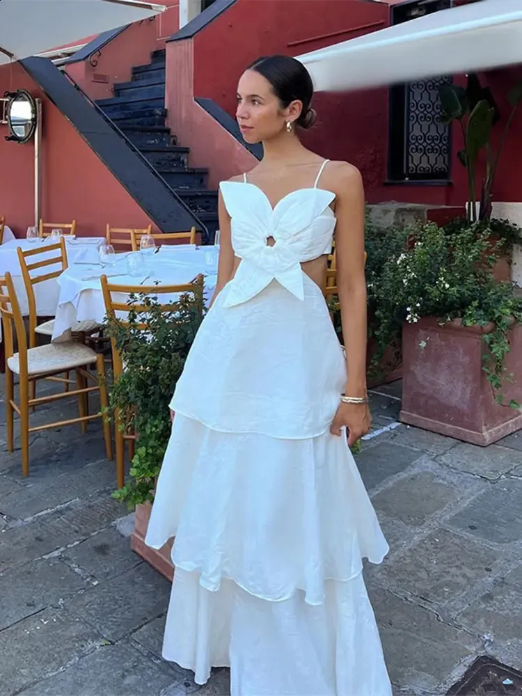 Fashion Hollow Sexy 3d Flower Layered Ruffles Dress... From Bai04, $12.99 |  DHgate.Com