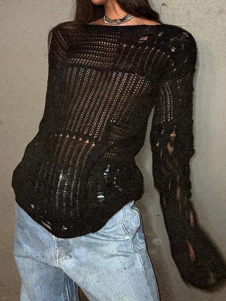 トップス archive grunge fade damage ds knit 楽天市場】正規品【 XU design damage knit 4 】 エックスユー
