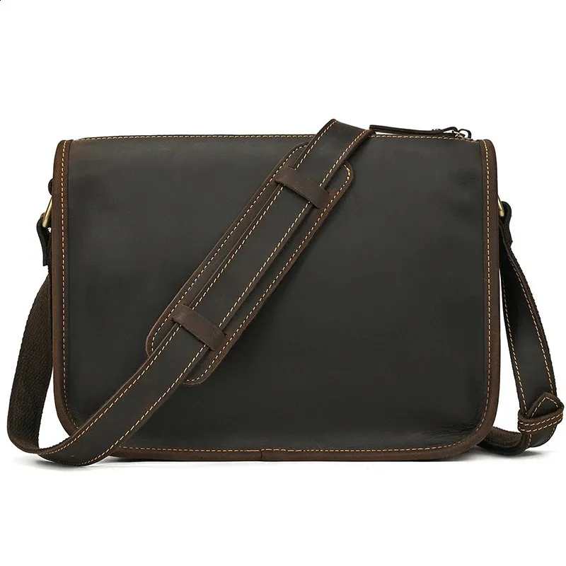 DHgate.com:Vintage Style Leather Crossbody Bag for Men