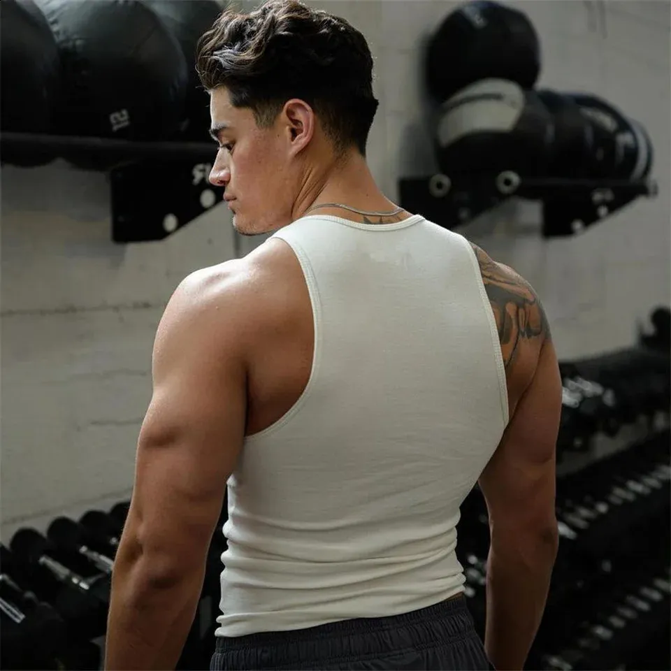 Débardeur Compression Homme Sans Manches Séchage Rapide Respirant - Idéal Sport Fitness Course à Pied