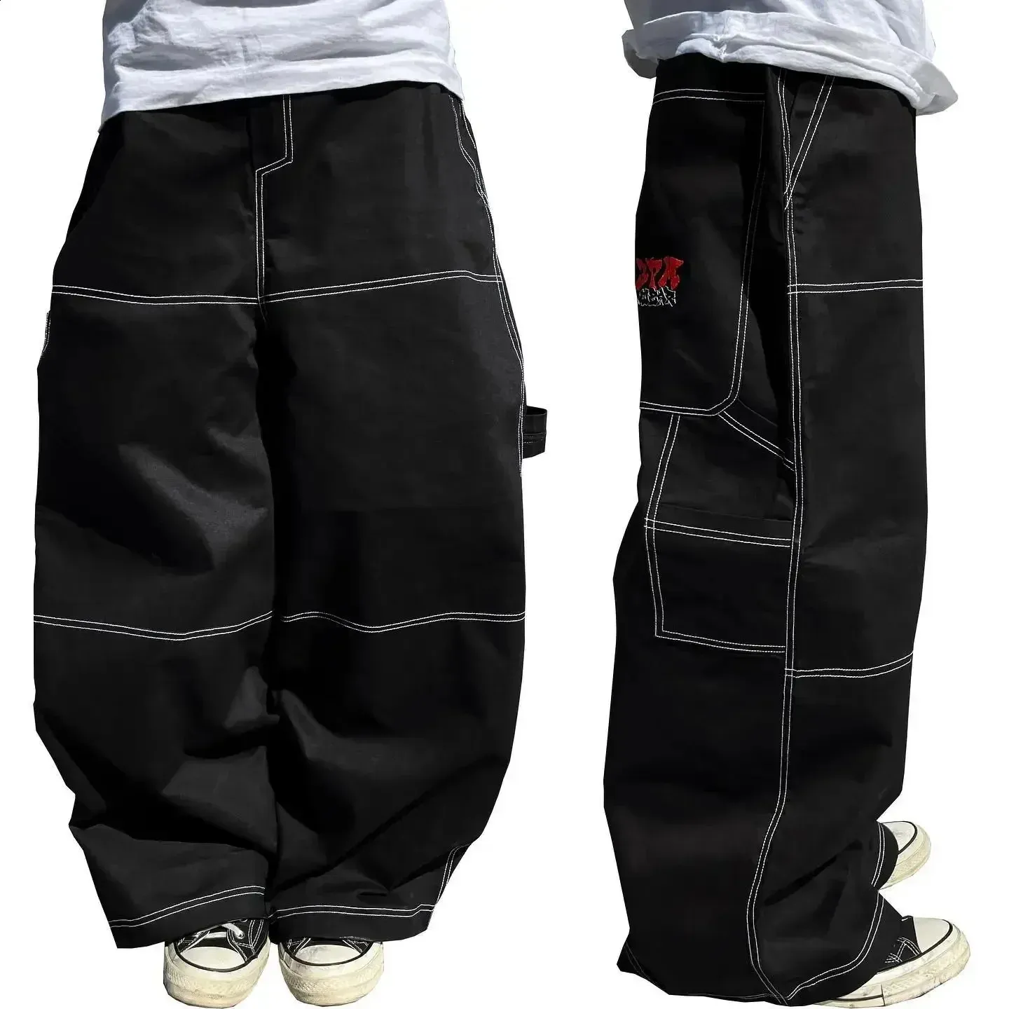 Harajuku Wide-Leg Baggy Denim Jeans main image 1