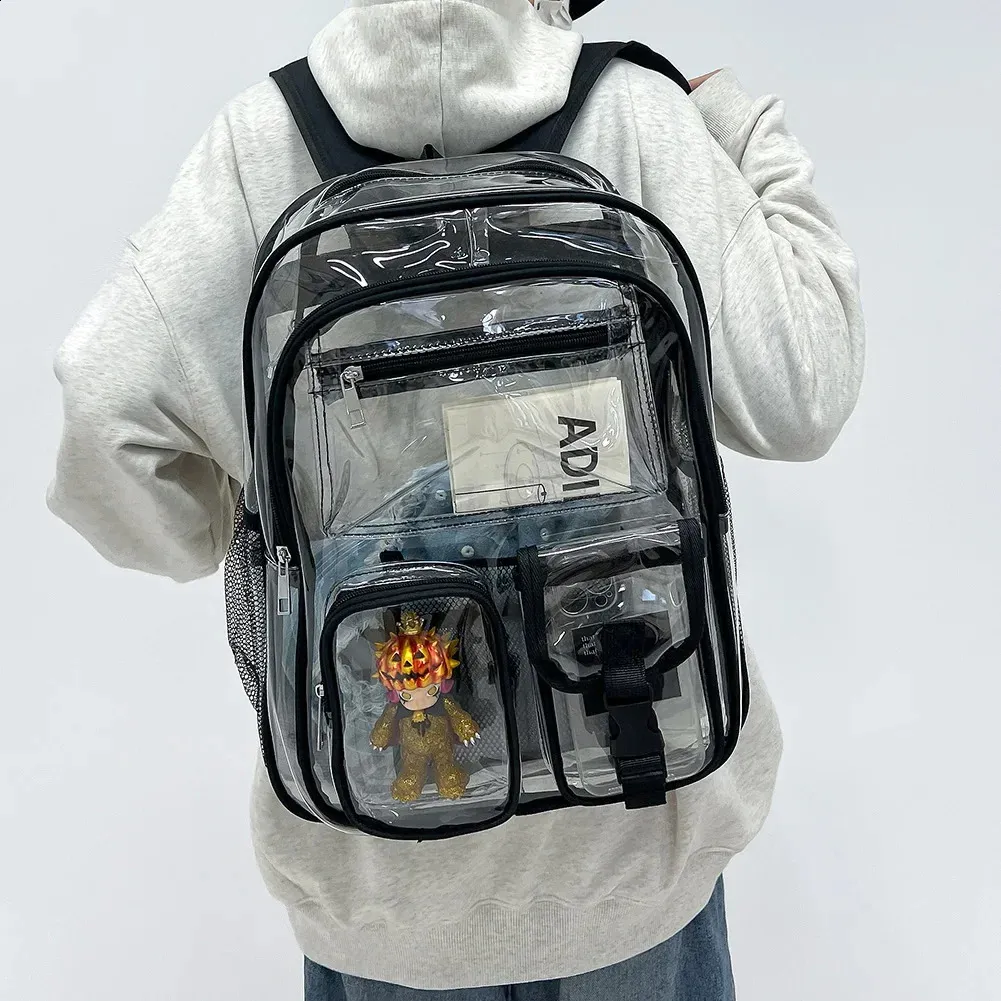 Mochila Impermeable Transparente Para La Escuela, Mochila Para