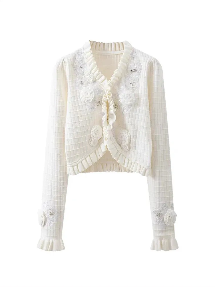 Femme Lolita Cardigan Dentelle Boléro Ruffles Veste Cape