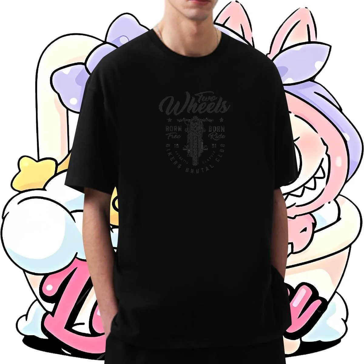 Camiseta Con Estampado De Calavera Para Hombres: Algodón