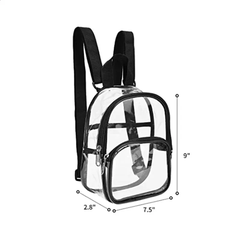 Zaino Borsa Tote Trasparente In PVC (LAVA) - Per Donna E Uomo, Affari O Tempo Libero