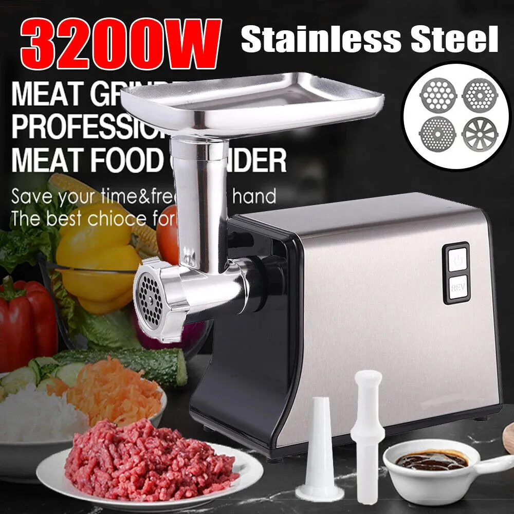 Meat Grinder Electric 3200w Digital Touch Control Commercial Heavy Duty