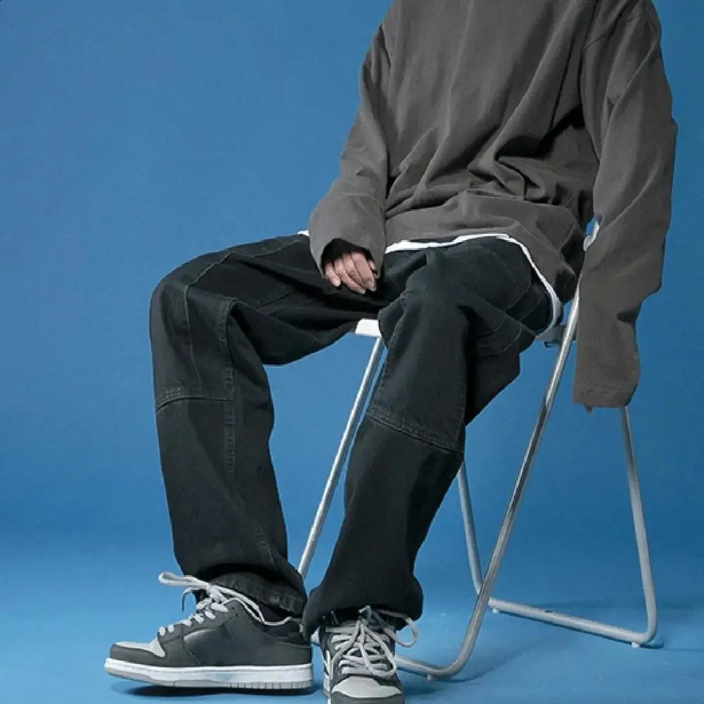 Jeans Streetwear Hip Hop Générique Jean Slim Basics GarçOn,Loose Fit Avec Taille ÉLastique Boys Pantalon Denim Rétro Streetwear Jeans Streetwear Hip Hop Générique Jean Slim Basics GarçOn,Loose Fit Avec Taille ÉLastique Boys Pantalon Denim Rétro Streetwear