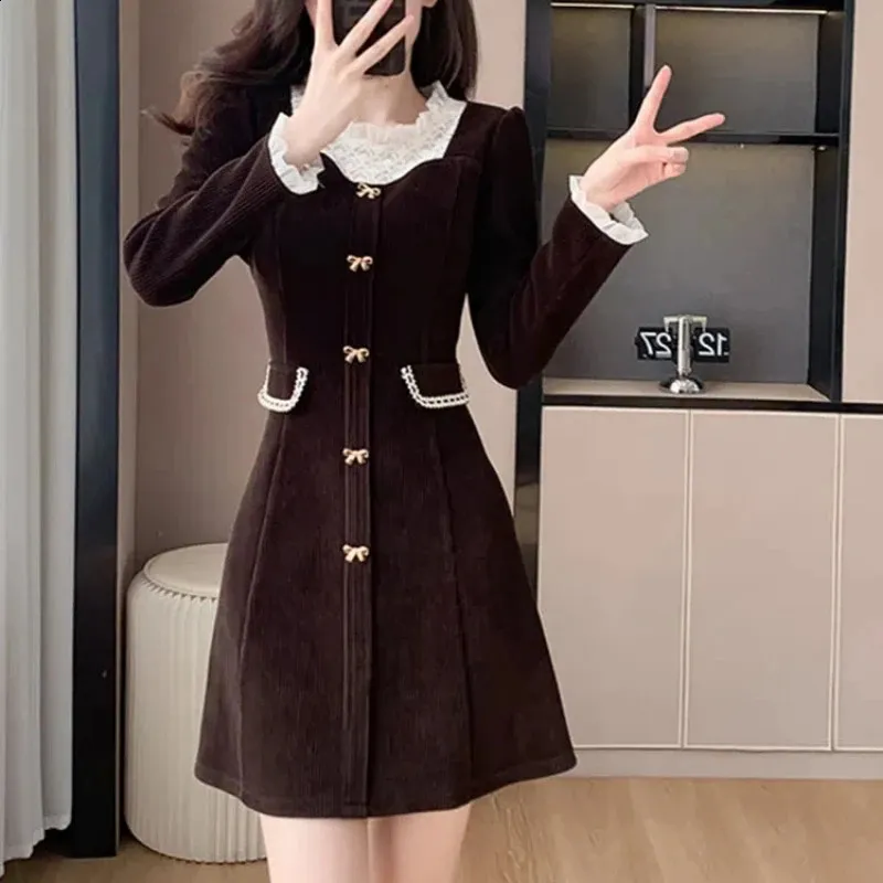 chinese dress ladies You've Got It Brown Corduroy Dress  Shop the Mint