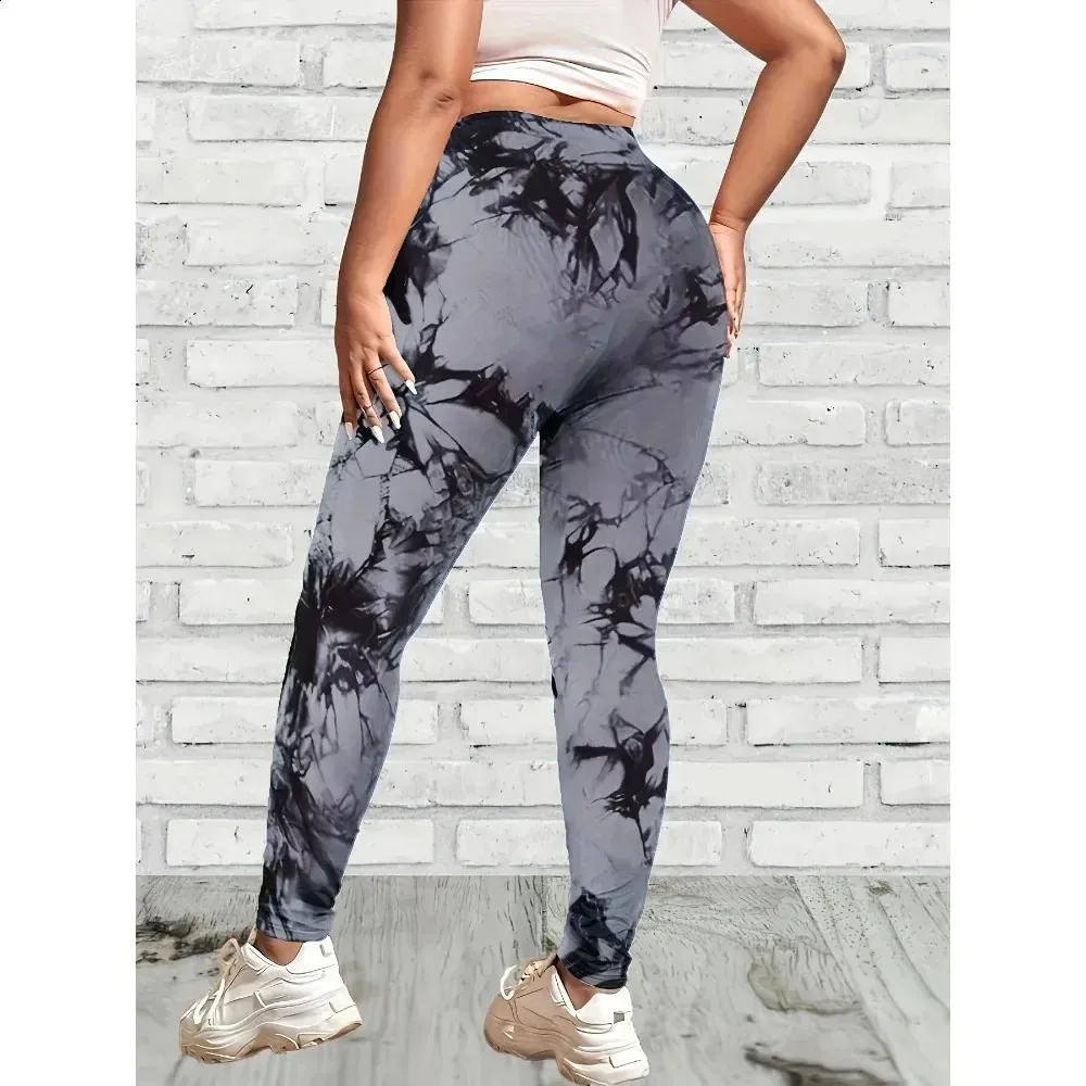 Leggings Depot High Waisted Tie Dye & Print Leggings For Women - Buttery Soft, Opaque (Sizes: Reg, Plus, 1X-3X, 3X-5X) - View #5