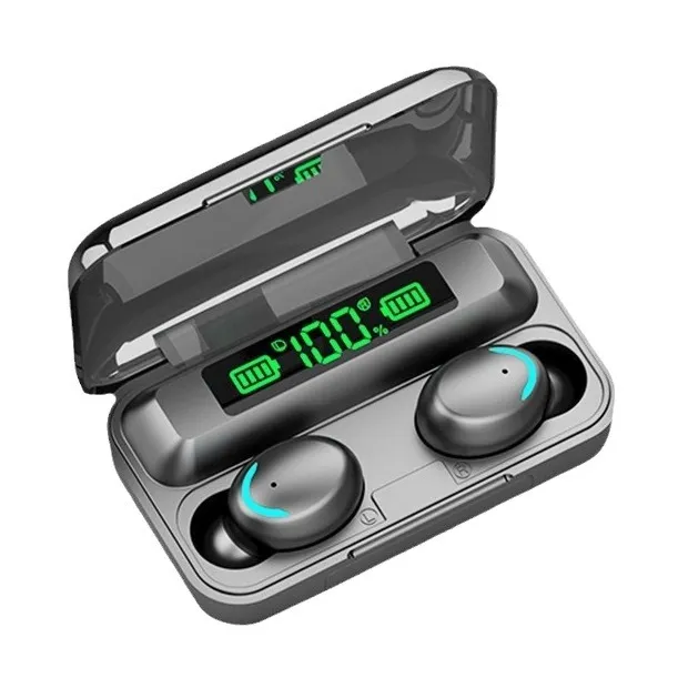 Pro Plus Bluetooth Earbuds TWS 5.0 Earphones w LED Display Touchscreen Controls Noise Reduction Hands Free Microphone