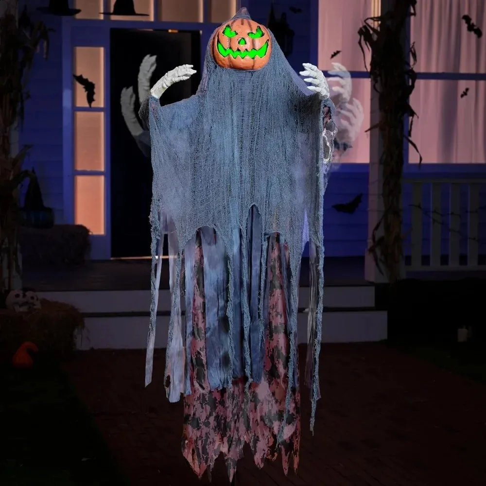Halloween Animated Vertical Pumpkin Ghost Decoration... From ...