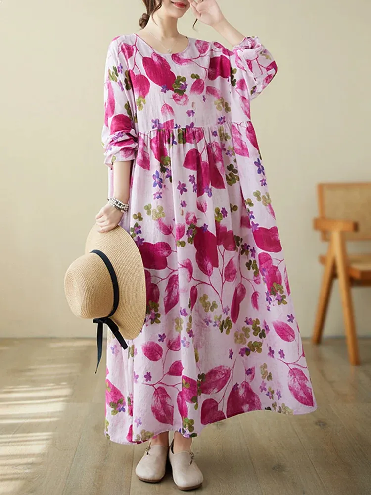 Oversize Cotton Pullover Floor-Length Dress for Women Spring Autumn Casual  Loose Short Sleeve from Dhgate Basic & Casual Dresses - price 26.02
