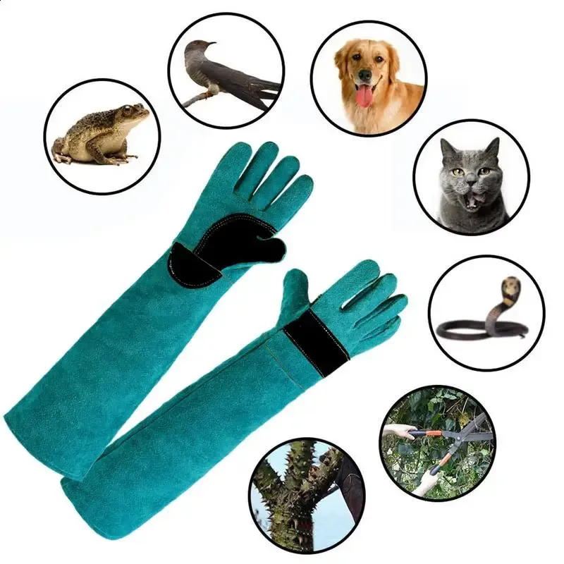 Pet Bite Proof Gloves Dogs HANDLANDY 24 Inches Animal Handling