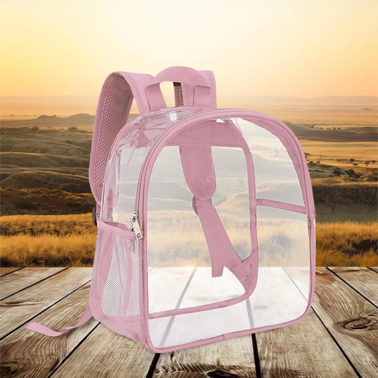 PVC Transparent Backpack Waterproof Small... From Elegatstore, $19.13 ...