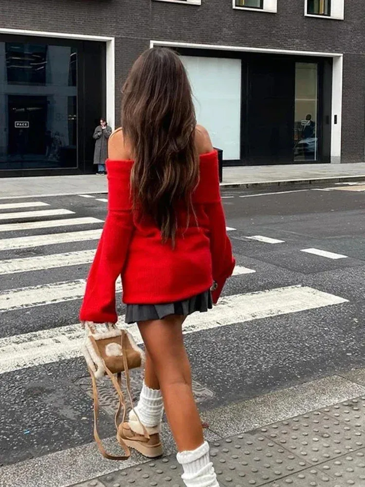 未使用　保管のみSHOULDER SLIT KNIT PULLOVER SBL-LULUCALLE | ZARA United States
