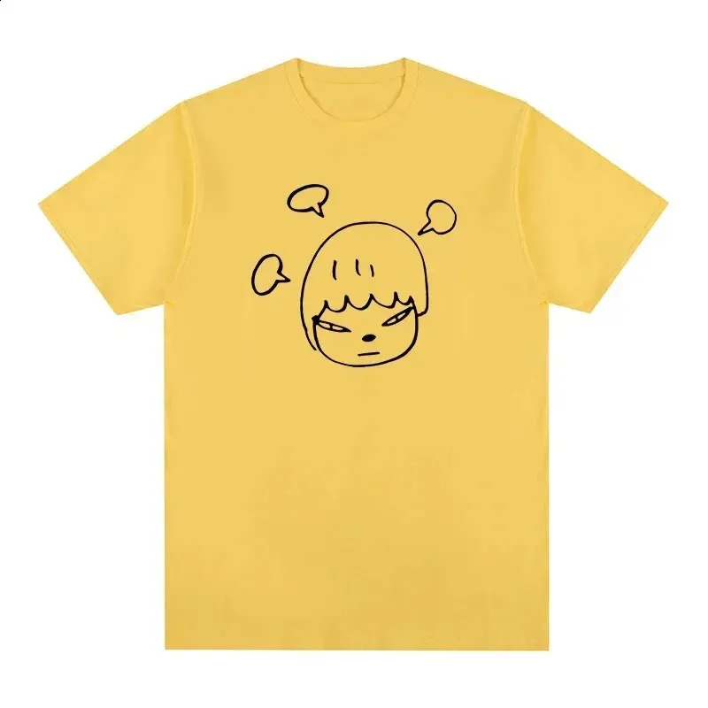 Yoshitomo Nara T-Shirt Unisex - Baumwolle Rundhals Streetwear Oversize