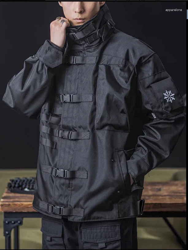 Mens Retro Tactical Jacket: Military Style Outerwear with