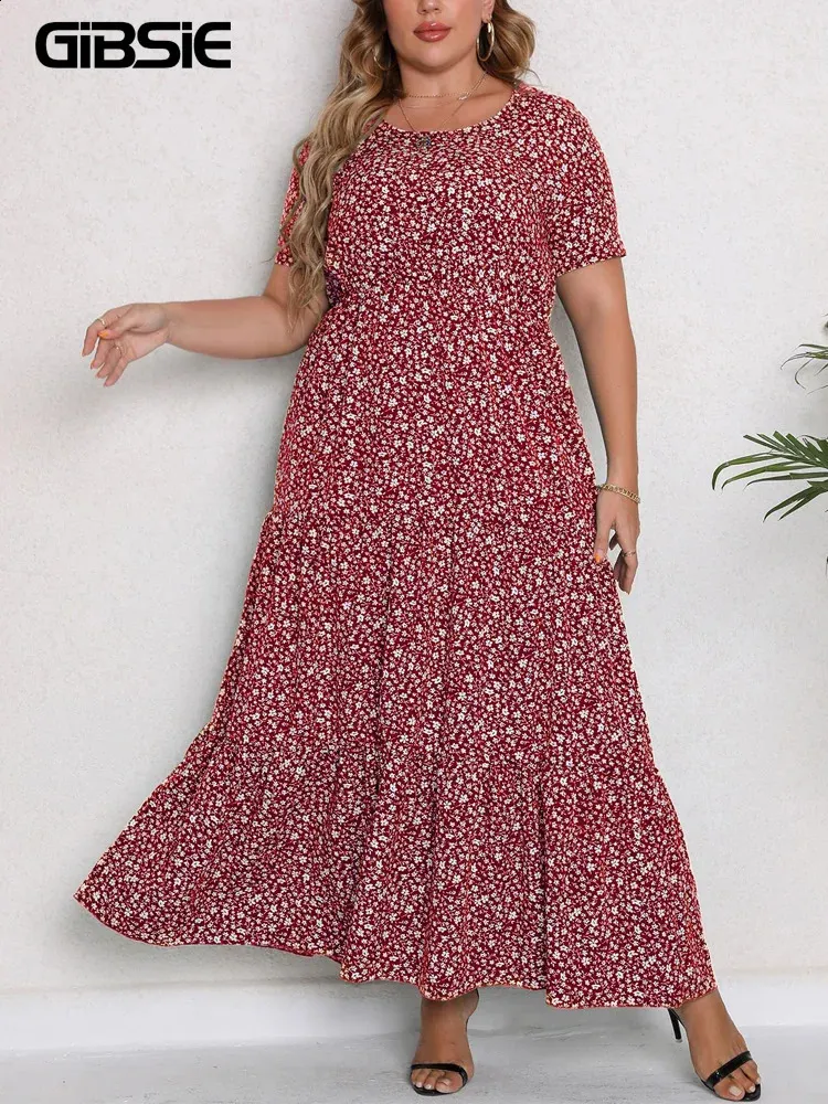 knee length dresses for ladies Turquoise Floral V-Neck Maxi Dress