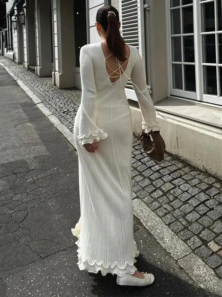 slim fit dress slacks Form-Fitting Silhouette White Mini Bodycon Dress main image 0