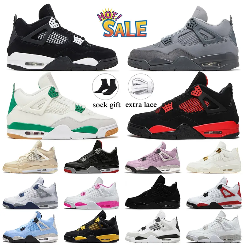 Medium Olive 4 Basketball Shoes 4s Frozen Moments Pine Green Military Blue Black Cat Sail White Oreo Pink Thunder Trainers Sneakers 2 186 DHgate
