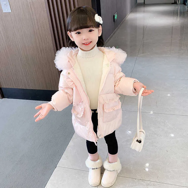 Down Coat Baby Down Jacket Girls Winter Coat Medium To Long Style 2023 New Style Stylish 3 4 5 6 Year Old Girl Princess S248266 From 43 76 DHgate